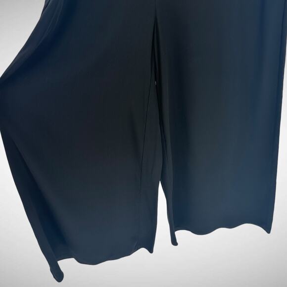 The Row Women's 6 Sleeveless Silk Jumpsuit Solid‎ Black Wide Leg Quiet Luxury - Picture 8 of 12